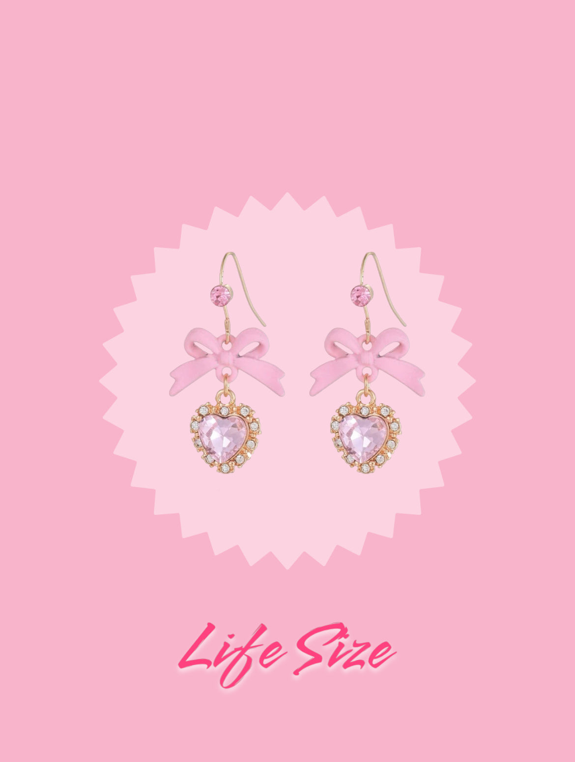 Life size Barbie inspired earrings for women