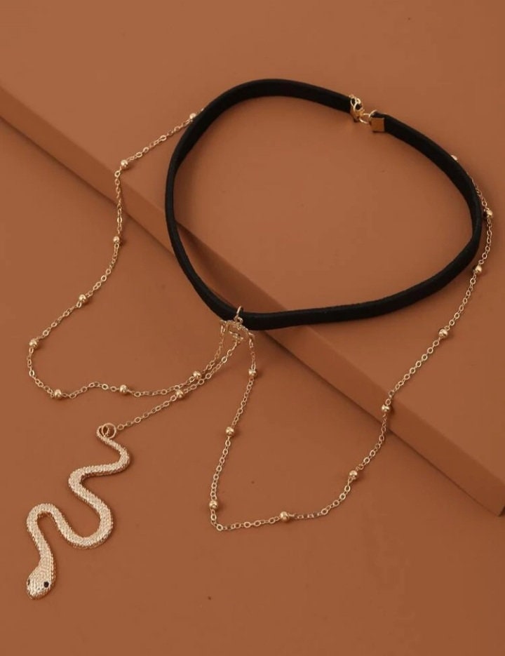 Sexy fashion snake chain leg garter- The Medusa collection