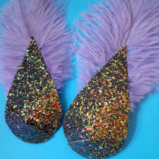Glitter teardrop custom made nipple pasties