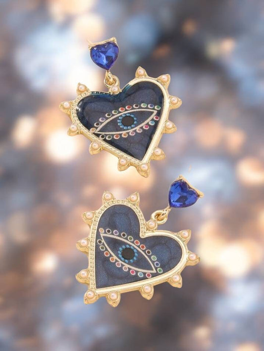 evil eye earring set