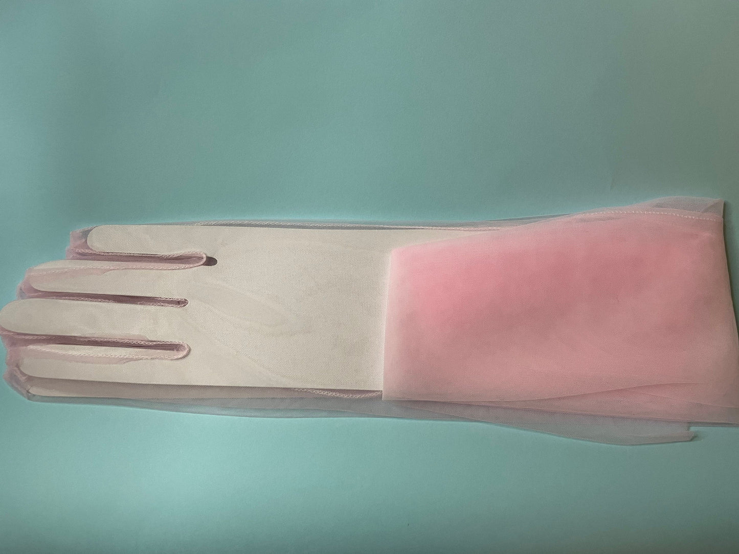 Above the elbow wedding gloves