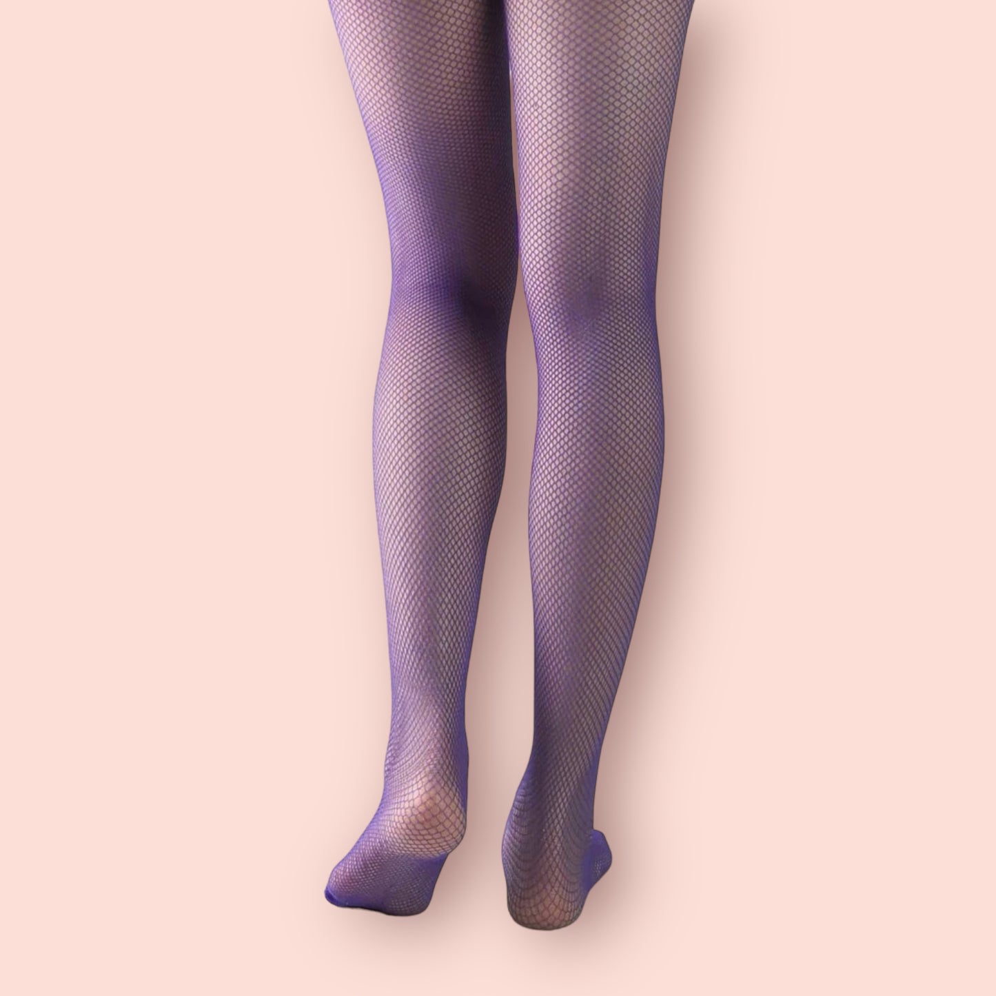 Purple fishnet tights