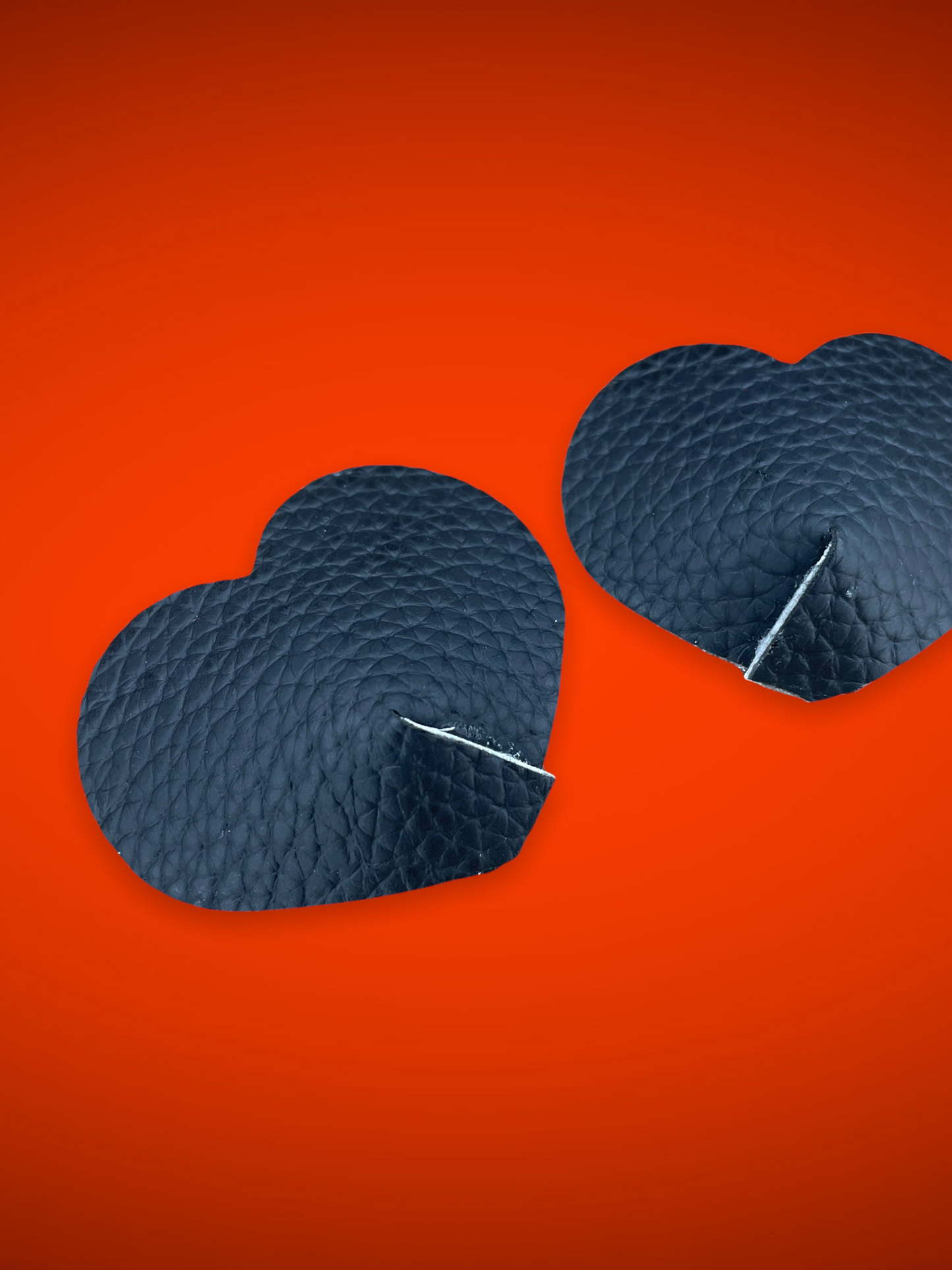 Black heart nipple pasties, Lingerie accessories for Valentines Day