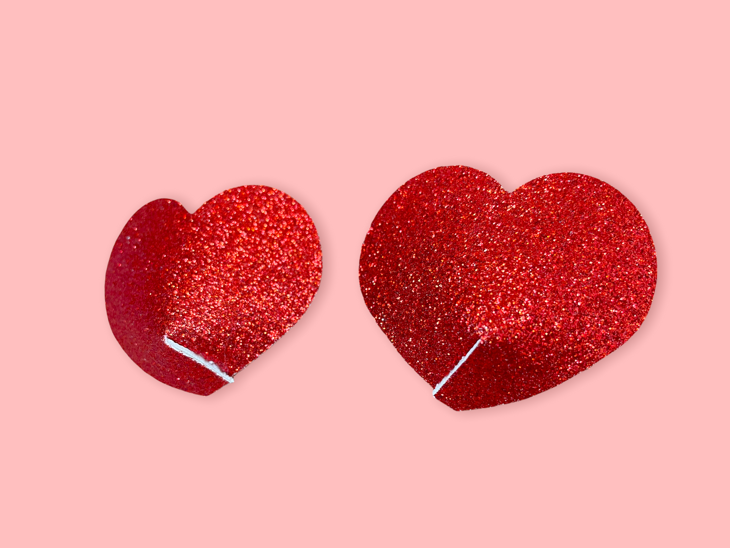 Valentines day nipple pasties, Red heart shaped lingerie accessories, Reusable nipple pasties