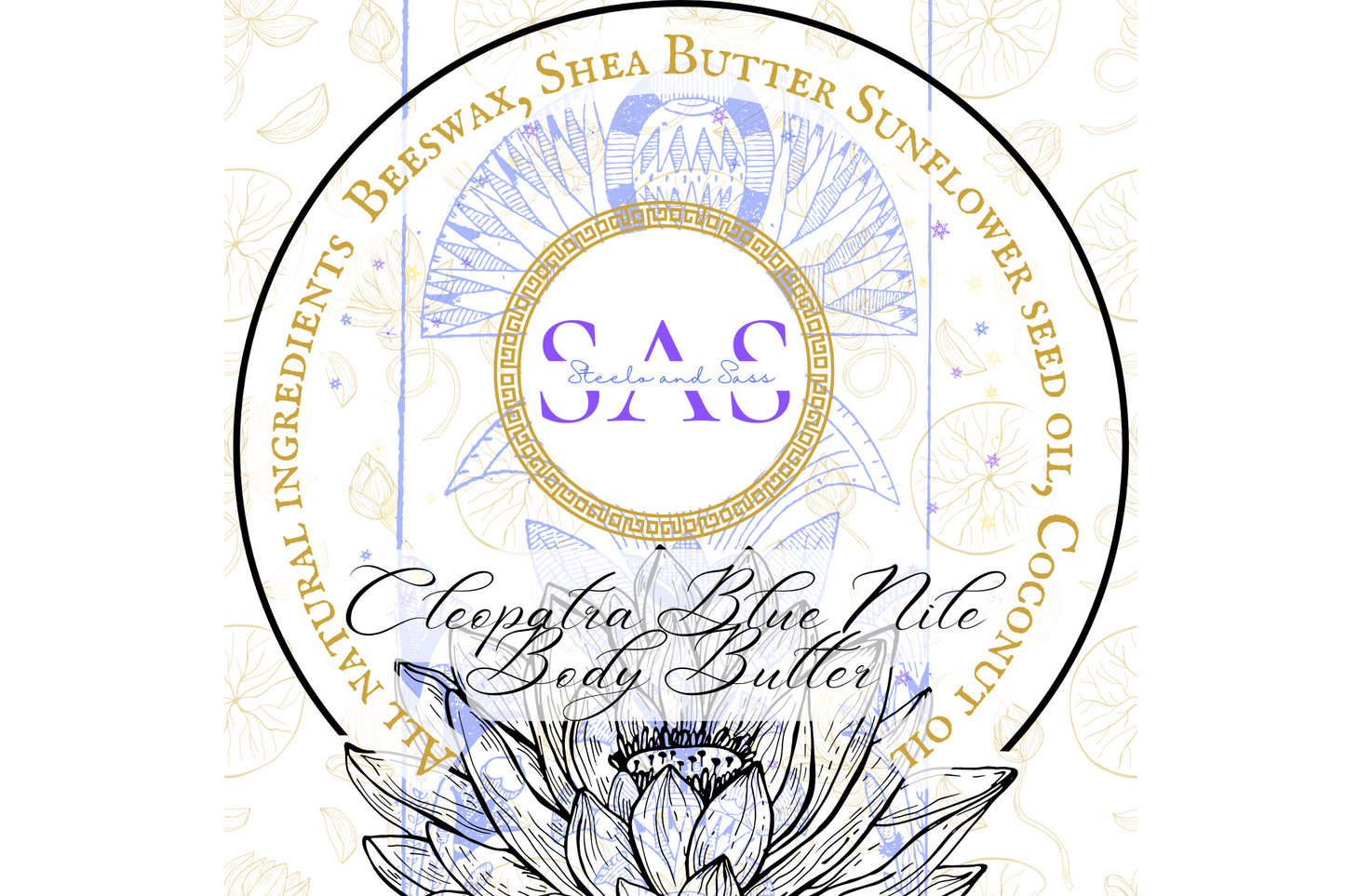 Cleopatra Blue Nile Body Butter- Butterfly Pea Body Butter with Cosmetic Spoon