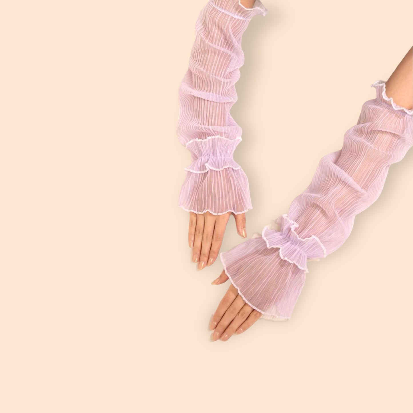 Lavendar dress sleeves