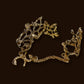 gold floral design rings