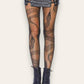 snake serpentine design tights. Elastic waist