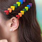 Rainbow heart pattern Pride Hair Clips