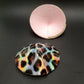 Cheetah print pasties silver holographic