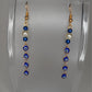 14k Gold filled evil eye drop earrings