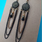 Sunburst chandelier earrings