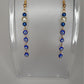 14k Gold filled evil eye drop earrings