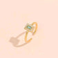 Dainty gemstone gold ring
