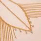 Golden chain hair adornment
