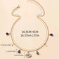 Gold dainty evil eye necklace
