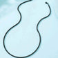 Black chain mens necklace