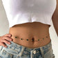green and gold waist chain