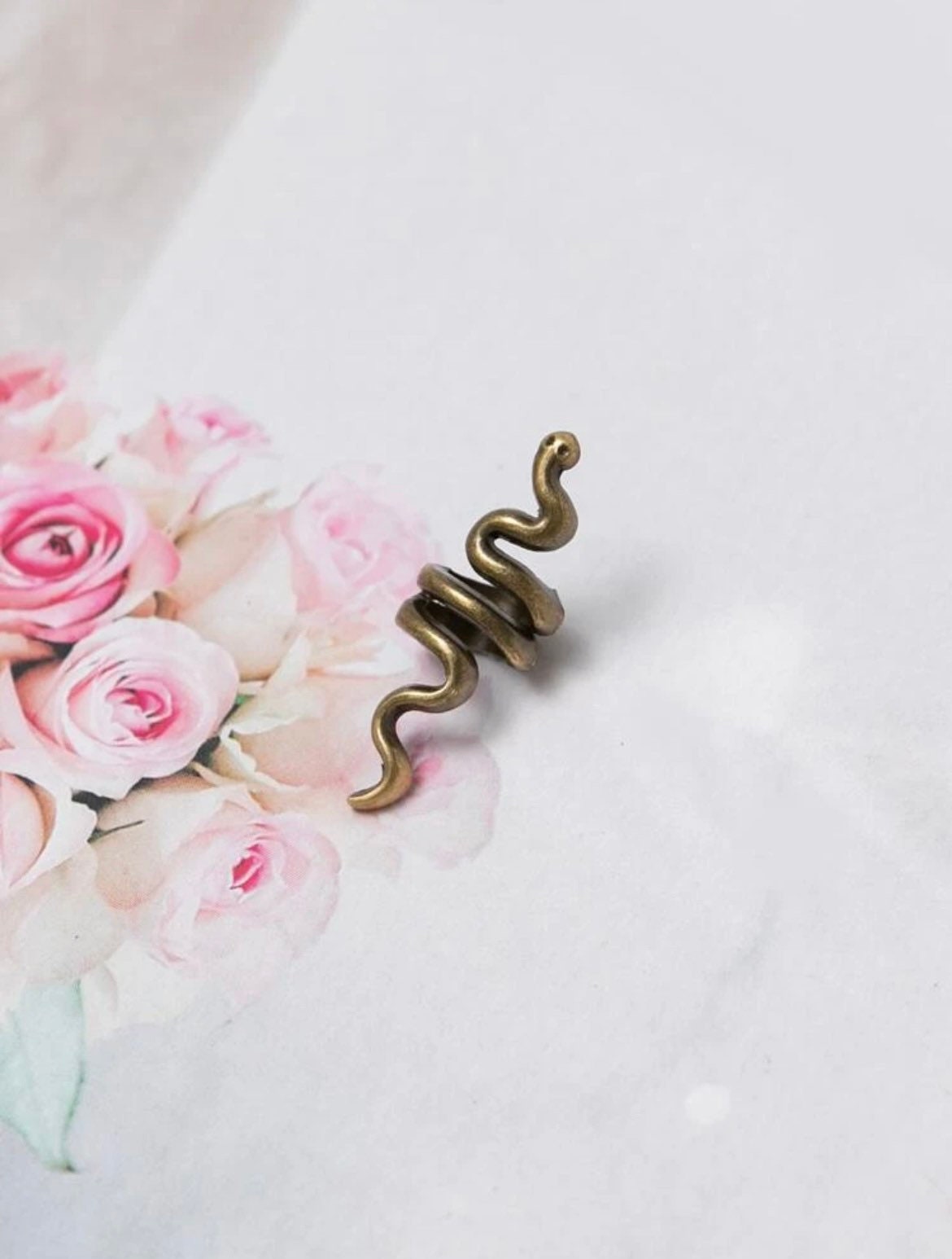 Bronze snake hair beads