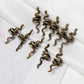 Mini bronze snake hair adornment dread beads