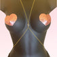 Heart shaped body chain