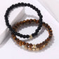 Small minimalist beaded mens bracelet set