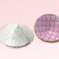 Valentines day collection- White glitter nipple pasties with pink hearts inside