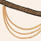 Black and gold choker necklace
