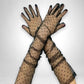 Polka dot fashion gloves