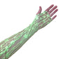 UV reactive arm sleeves, Neon flower pattern arm sleeves, Fluorescent mesh sleeves, Glow in the dark sleeves, Rave arm sleeves