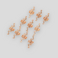 Snake design hair adornment beads, Medusa inspired hair accessories, Rose gold hair accessory beads