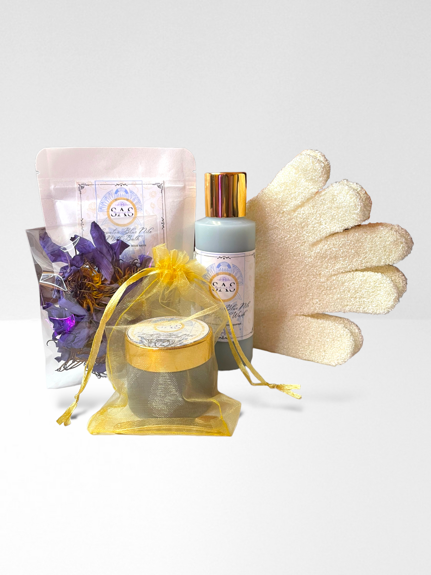 Cleopatra Blue Nile Ancient Bath Collection-Spa Sample Gift Set