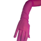 Long hot pink plain mesh gloves