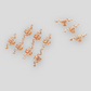 Snake design hair adornment beads, Medusa inspired hair accessories, Rose gold hair accessory beads