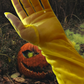 Yellow mesh opera gloves, Above the elbow sheer gloves, Summer dress accessories