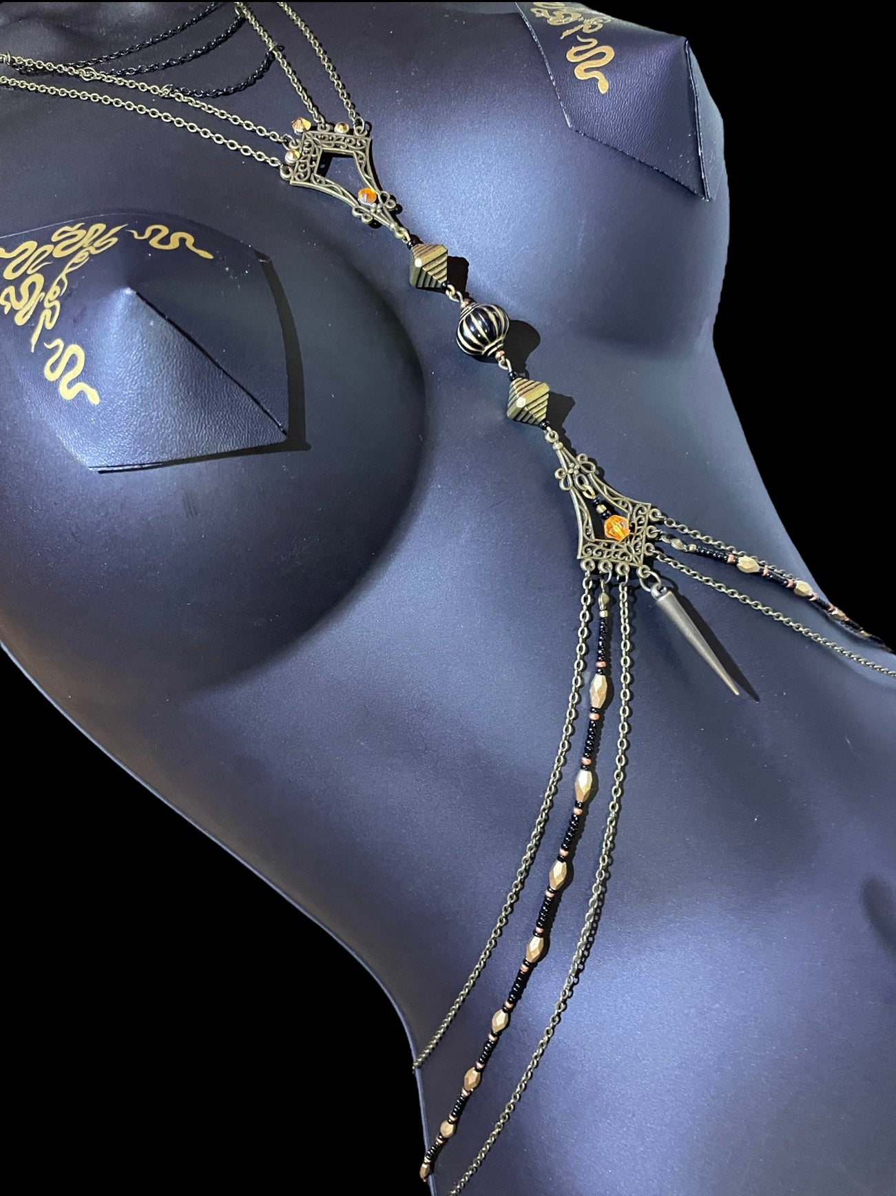 Handmade Bronze body jewelry.