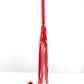Red vegan leather flogger, BDSM adult toys, Faux leather whips for adults