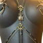Cleopatra collection- Scarab beetle body harness chain, Cleopatra inspired body jewelry