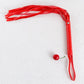 Red vegan leather flogger, BDSM adult toys, Faux leather whips for adults