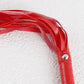 Red vegan leather flogger, BDSM adult toys, Faux leather whips for adults